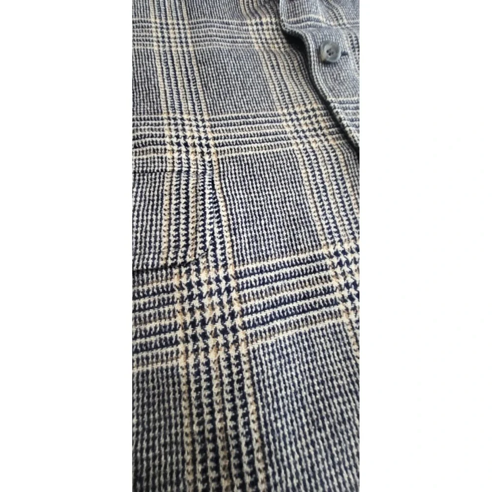 Vintage 60s USA‎ Brenner 100% Cashmere GLEN PLAID BLAZER JACKET 40R 41